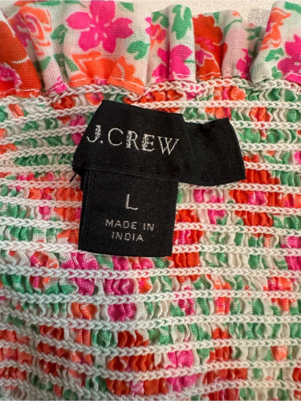 J. Crew Cotton voile smocked dress in storybook floral - Picture 9 of 9